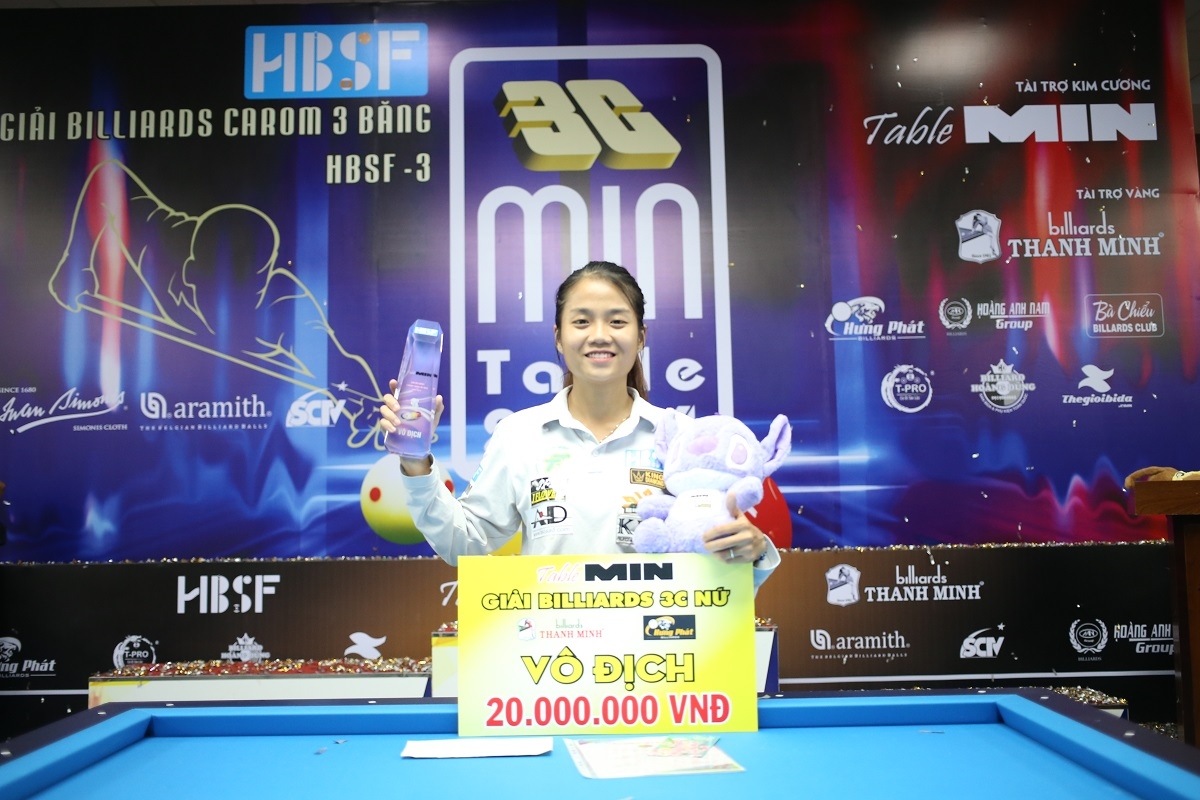 thanh luc, yen sinh vo dich giai billiards carom 3 bang hbsf tour 3 2024 hinh anh 4