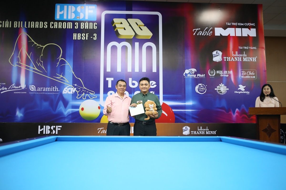 thanh luc, yen sinh vo dich giai billiards carom 3 bang hbsf tour 3 2024 hinh anh 10